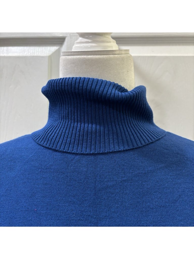 Joseph A. Riyal Blue Ling Sleeve Turtle Neck Sweater Old Money Classic Size Pxl — image 2 of 8